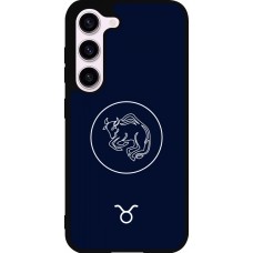 Samsung Galaxy S23 Case Hülle - Silikon schwarz Astrologie Stier