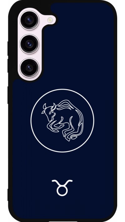 Samsung Galaxy S23 Case Hülle - Silikon schwarz Astrologie Stier