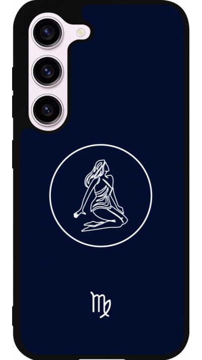 Samsung Galaxy S23 Case Hülle - Silikon schwarz Astrologie Jungfrau