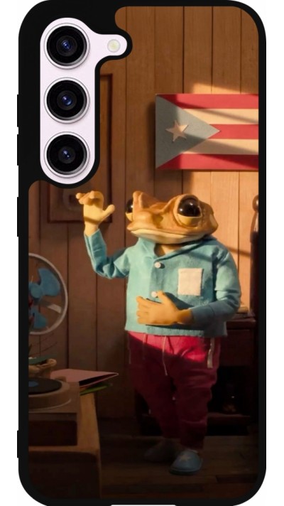 Coque Samsung Galaxy S23 - Silicone rigide noir Dancing frog DTMF
