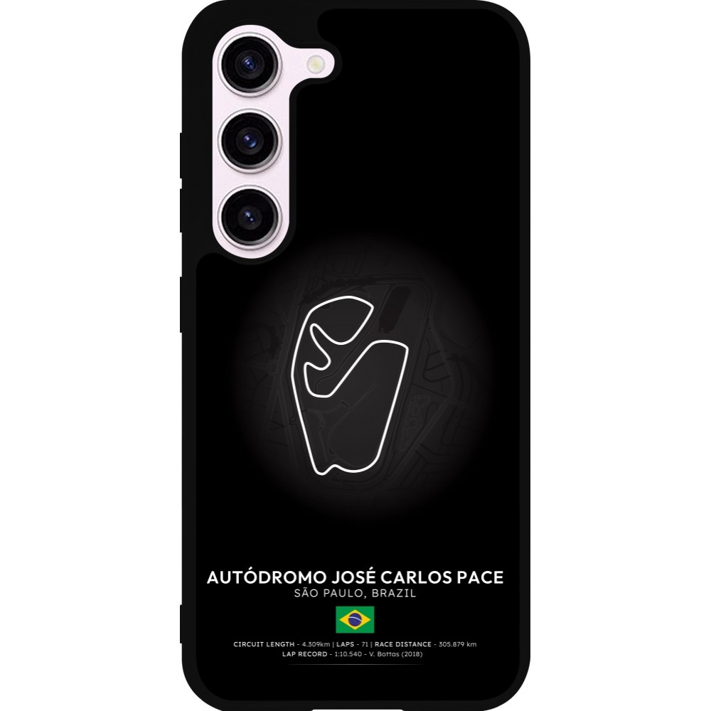 Samsung Galaxy S23 Case Hülle - Silikon schwarz F1 Track 2025 Brazil
