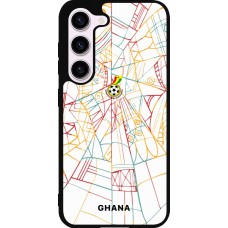 Samsung Galaxy S23 Case Hülle - Silikon schwarz Ghana 2026 personalisierbares Fussballtrikot