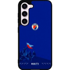 Samsung Galaxy S23 Case Hülle - Silikon schwarz Haiti 2026 personalisierbares Fussballtrikot