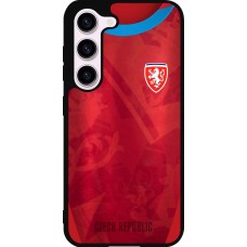 Samsung Galaxy S23 Case Hülle - Silikon schwarz Tschechische Republik personalisierbares Fussballtrikot