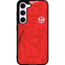 Samsung Galaxy S23 Case Hülle - Silikon schwarz Tunesien 2022 personalisierbares Fussballtrikot