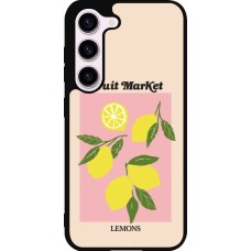 Samsung Galaxy S23 Case Hülle - Silikon schwarz Fruit market lemons 2026