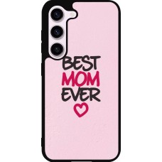 Samsung Galaxy S23 Case Hülle - Silikon schwarz Mom 2023 best Mom ever pink