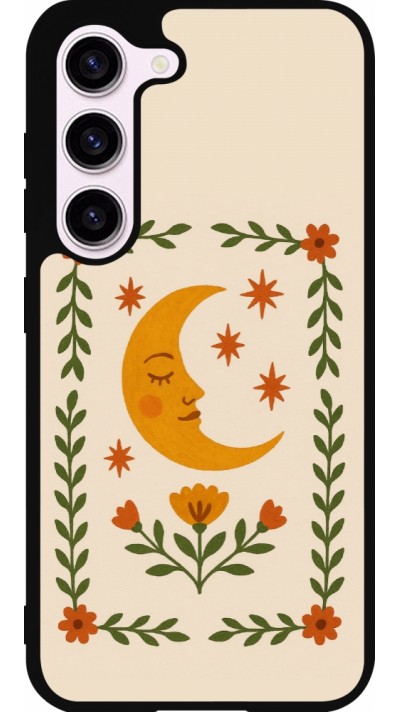 Samsung Galaxy S23 Case Hülle - Silikon schwarz Half moon stamp 2026
