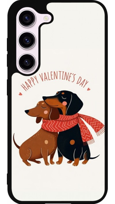 Coque Samsung Galaxy S23 - Silicone rigide noir Saint Valentines Day 26 Happy Valentine