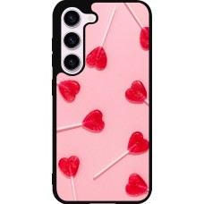 Coque Samsung Galaxy S23 - Silicone rigide noir Saint Valentines Day 26 Lollipop