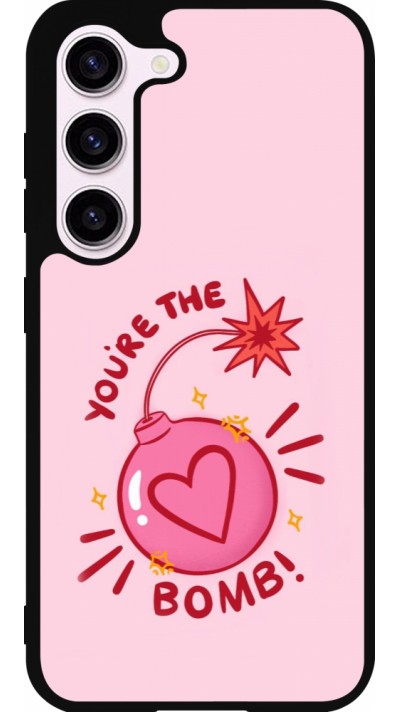 Coque Samsung Galaxy S23 - Silicone rigide noir Saint Valentines Day 26 You are the bomb