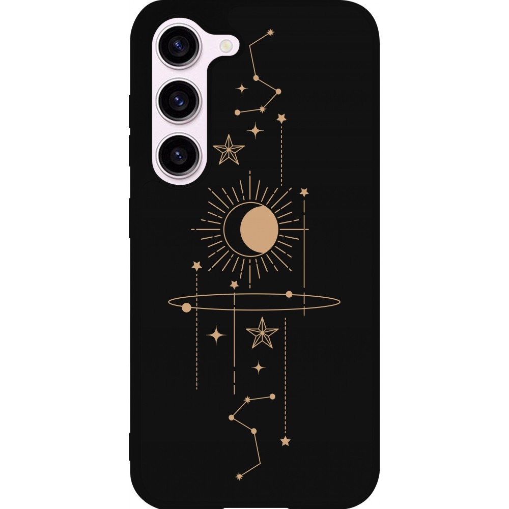 Samsung Galaxy S23 Case Hülle - Silikon schwarz Spring 23 astro