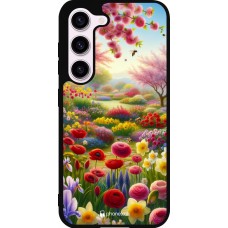 Samsung Galaxy S23 Case Hülle - Silikon schwarz Frühling 25 Strauß Frühling