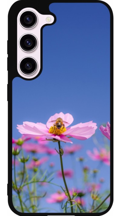 Coque Samsung Galaxy S23 - Silicone rigide noir Bee on a flower Spring 2026