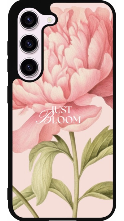 Coque Samsung Galaxy S23 - Silicone rigide noir Just Bloom Spring 2026
