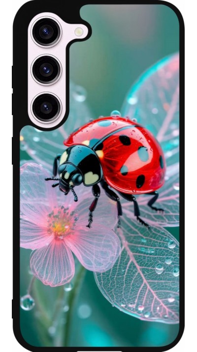 Coque Samsung Galaxy S23 - Silicone rigide noir Ladybird in bloom Spring 2026