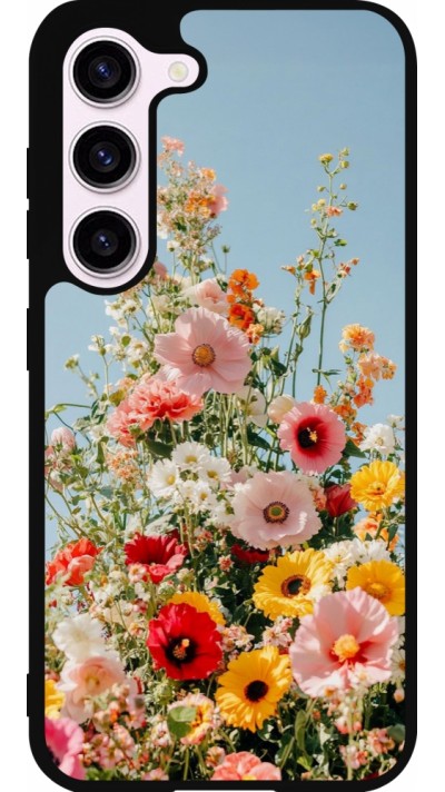 Coque Samsung Galaxy S23 - Silicone rigide noir Spring flowers Spring 2026
