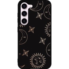 Samsung Galaxy S23 Case Hülle - Silikon schwarz Suns and Moons