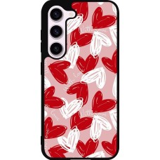Samsung Galaxy S23 Case Hülle - Silikon schwarz Valentine 2024 with love heart