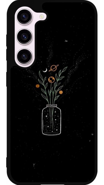 Samsung Galaxy S23 Case Hülle - Silikon schwarz Vase black