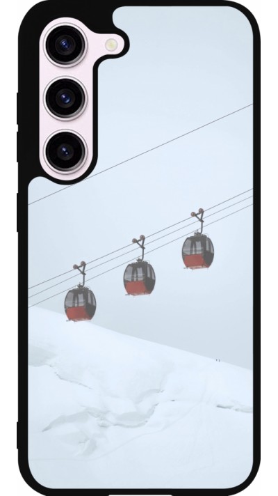 Samsung Galaxy S23 Case Hülle - Silikon schwarz Winter 22 ski lift