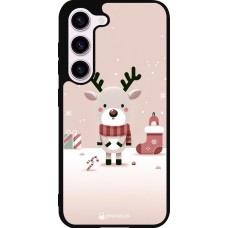 Samsung Galaxy S23 Case Hülle - Silikon schwarz Weihnachten 2023 Choupinette Rentier