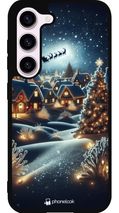Samsung Galaxy S23 Case Hülle - Silikon schwarz Weihnachten 2023 Weihnachten steht vor der Tür