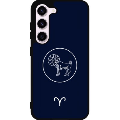 Samsung Galaxy S23 FE Case Hülle - Silikon schwarz Astrologie Widder