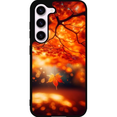 Samsung Galaxy S23 FE Case Hülle - Silikon schwarz Herbst Magisch Orange