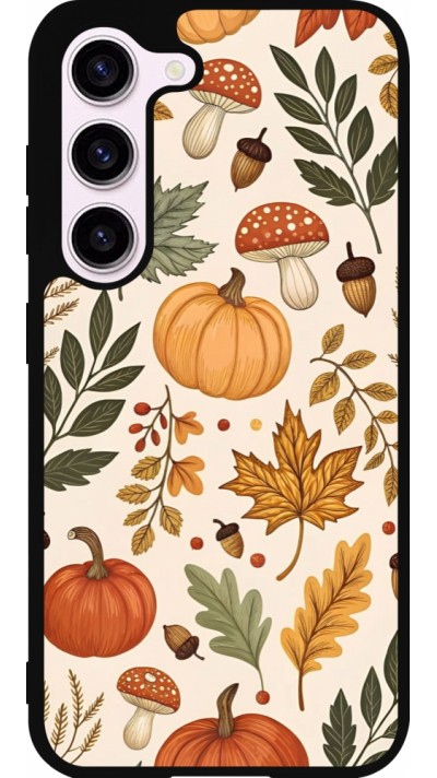 Samsung Galaxy S23 FE Case Hülle - Silikon schwarz Autumn 25 Autumn pattern
