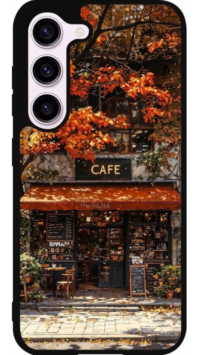 Samsung Galaxy S23 FE Case Hülle - Silikon schwarz Autumn 25 Coffee shop