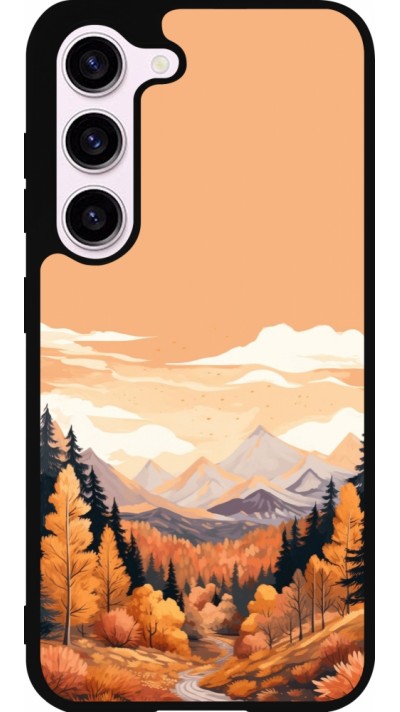 Samsung Galaxy S23 FE Case Hülle - Silikon schwarz Autumn 25 Mountains