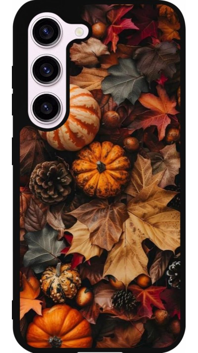 Samsung Galaxy S23 FE Case Hülle - Silikon schwarz Autumn 25 Pumpkin