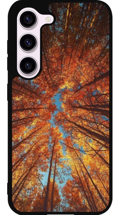 Samsung Galaxy S23 FE Case Hülle - Silikon schwarz Autumn 25 Trees