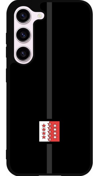 Samsung Galaxy S23 FE Case Hülle - Silikon schwarz Kanton VS schwarz