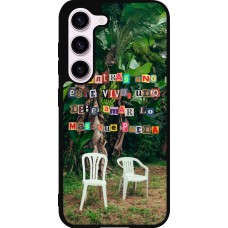 Samsung Galaxy S23 FE Case Hülle - Silikon schwarz Chairs DTMF