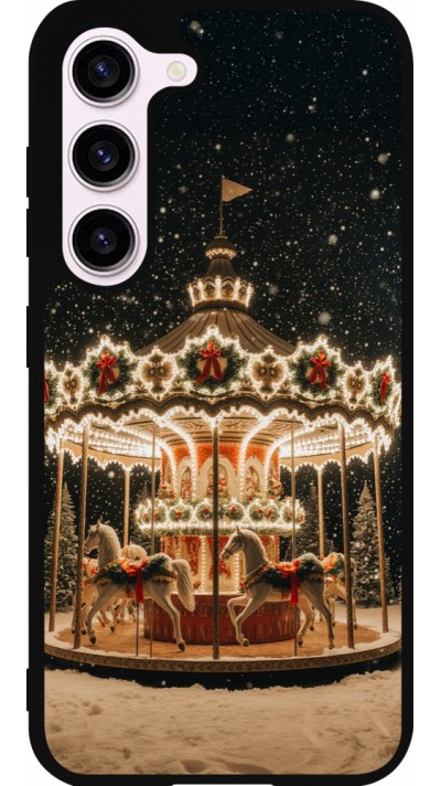 Samsung Galaxy S23 FE Case Hülle - Silikon schwarz Christmas 25 Carousel
