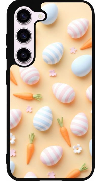 Samsung Galaxy S23 FE Case Hülle - Silikon schwarz Easter 2026 Pattern Easter
