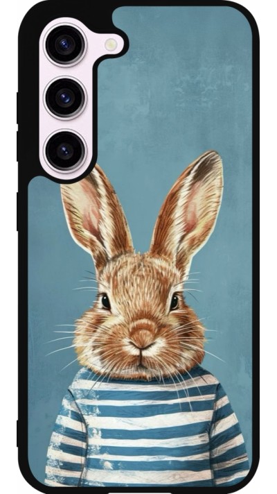 Samsung Galaxy S23 FE Case Hülle - Silikon schwarz Easter 2026 Rabbit navy