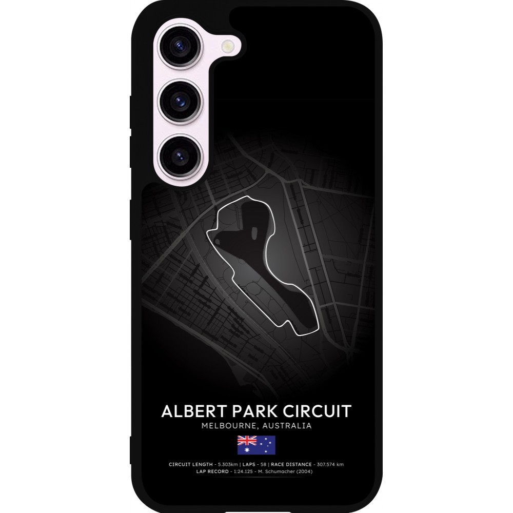 Samsung Galaxy S23 FE Case Hülle - Silikon schwarz F1 Track 2025 Melbourne