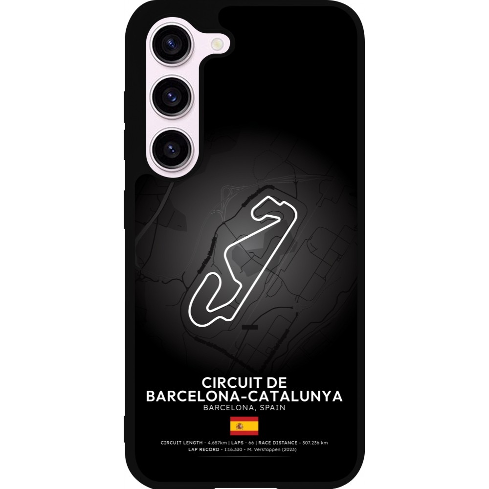 Samsung Galaxy S23 FE Case Hülle - Silikon schwarz F1 Track 2025 Spain