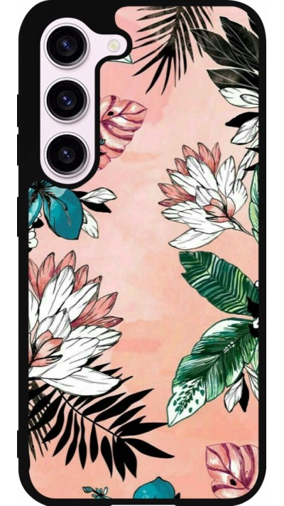 Coque Samsung Galaxy S23 FE - Silicone rigide noir Flowers Artprint