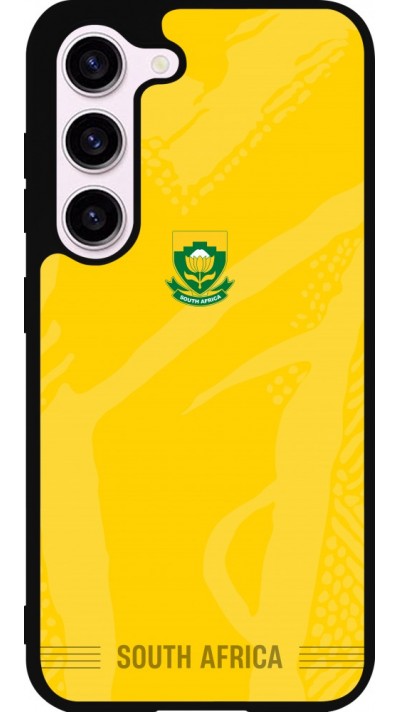 Samsung Galaxy S23 FE Case Hülle - Silikon schwarz Südafrika 2026 personalisierbares Fussballtrikot