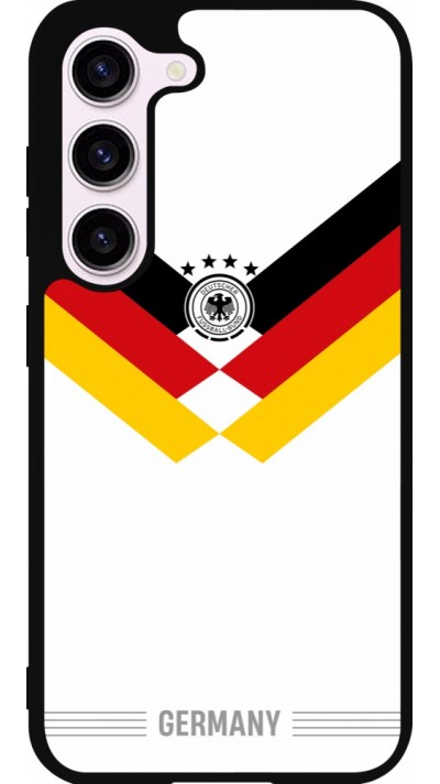 Samsung Galaxy S23 FE Case Hülle - Silikon schwarz Deutschland 2026 personalisierbares Fussballtrikot