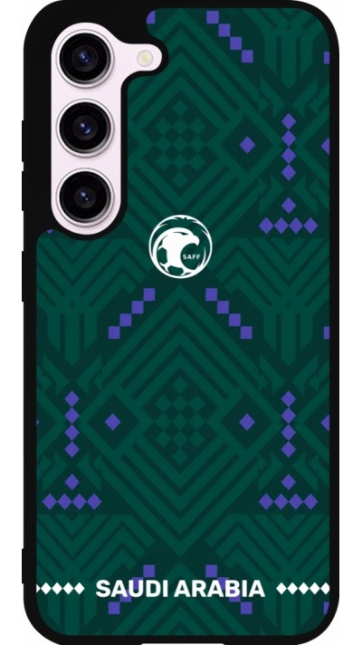 Samsung Galaxy S23 FE Case Hülle - Silikon schwarz Saudi Arabien 2026 personalisierbares Fussballtrikot
