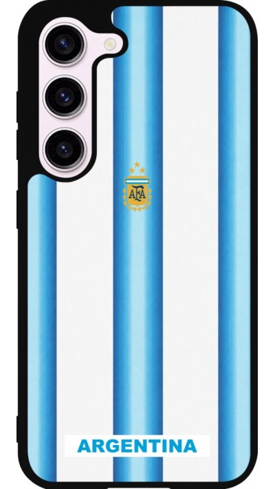 Samsung Galaxy S23 FE Case Hülle - Silikon schwarz Argentinien 2026 personalisierbares Fussballtrikot