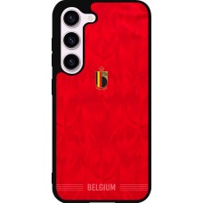 Samsung Galaxy S23 FE Case Hülle - Silikon schwarz Belgien 2026 personalisierbares Fussballtrikot