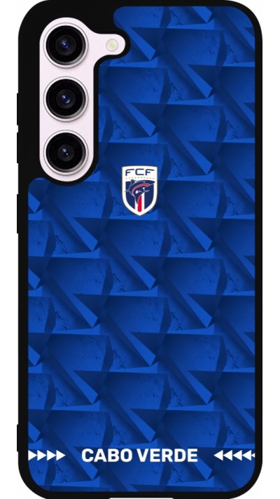 Samsung Galaxy S23 FE Case Hülle - Silikon schwarz Kap Verde 2026 personalisierbares Fussballtrikot