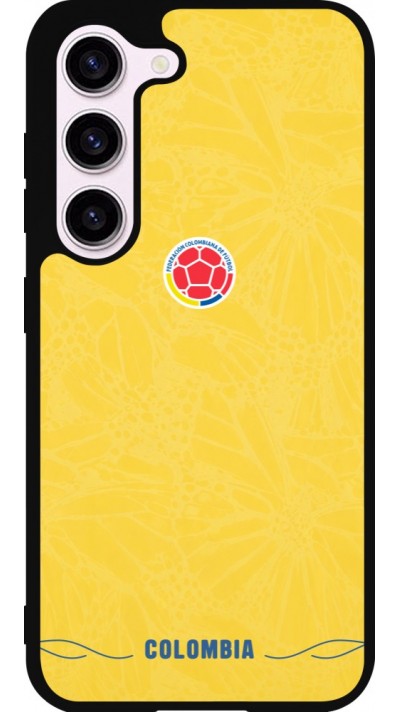 Samsung Galaxy S23 FE Case Hülle - Silikon schwarz Kolumbien 2026 personalisierbares Fussballtrikot