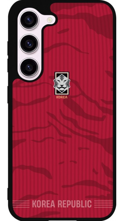 Samsung Galaxy S23 FE Case Hülle - Silikon schwarz Südkorea 2026 personalisierbares Fussballtrikot